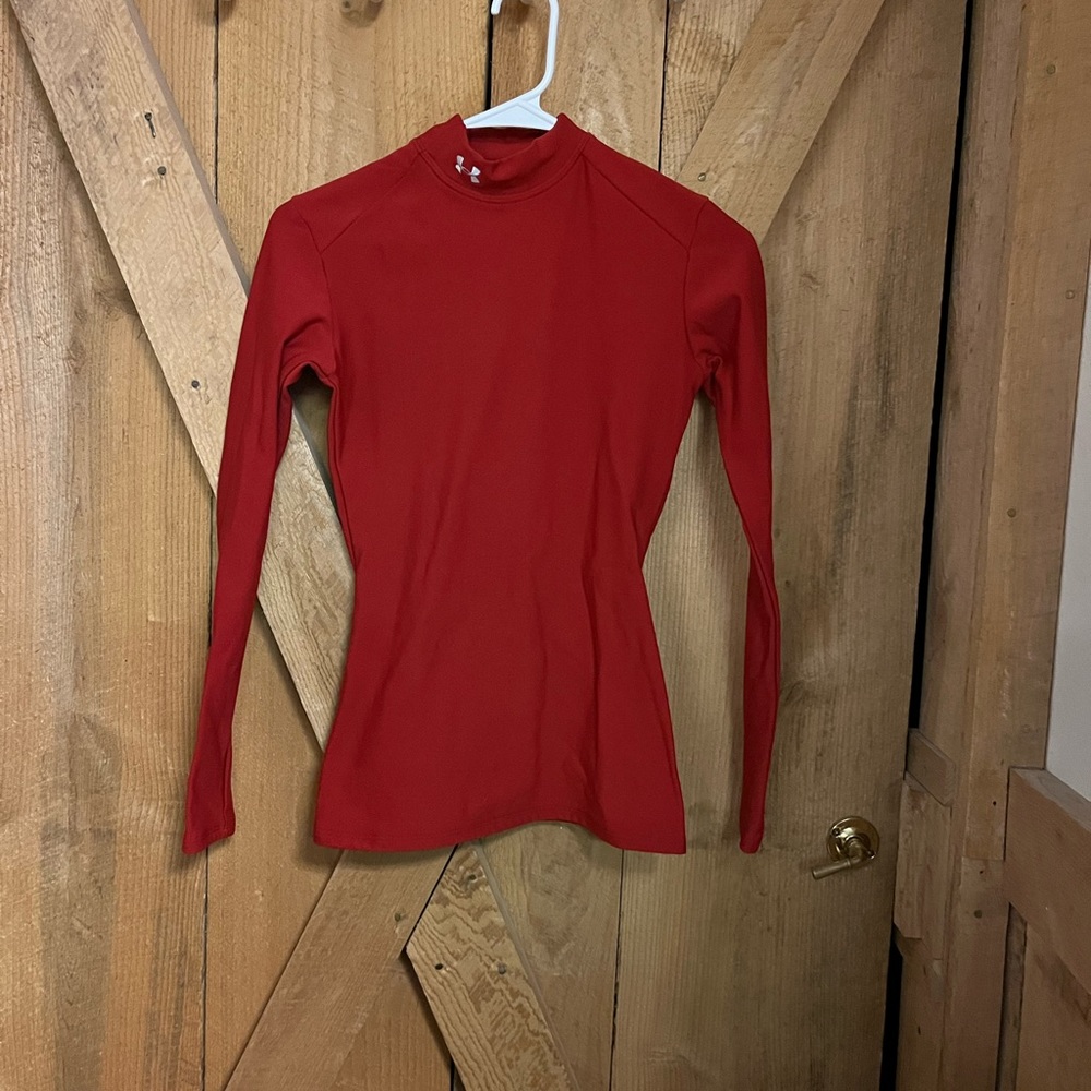 Red Under Armor shirt